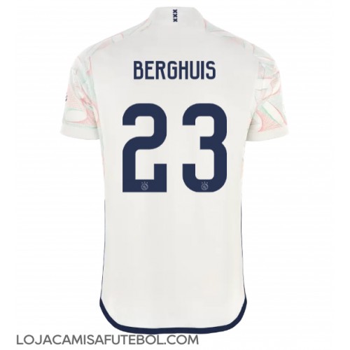 Camisa de Futebol Ajax Steven Berghuis #23 Equipamento Secundário 2023-24 Manga Curta